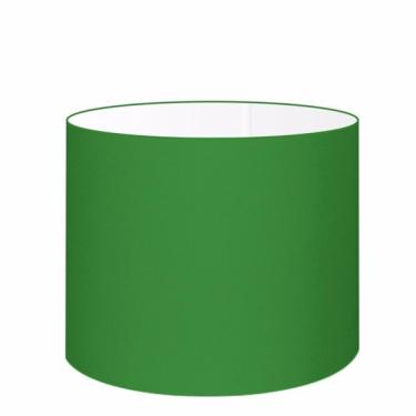 Imagem de Cúpula Abajur Cilíndrica Cp-7018 Ø40x25cm Verde Folha