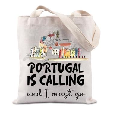 Imagem de Portugal Gift Portugal Gift Portugal Vacation Gift Portugal is Calling And I Must Go Tote Bag, Portugal é, big