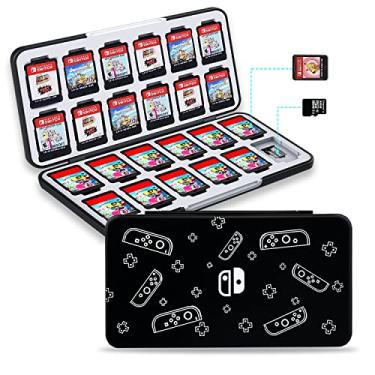 Imagem de NOOP Game Card Case for Nintendo Switch& Switch OLED Game Card and Micro SD Card, Carrying Storage Case with 24 Game Card Slots and 24 Micro SD Card Slots (Joy-Con Grip)