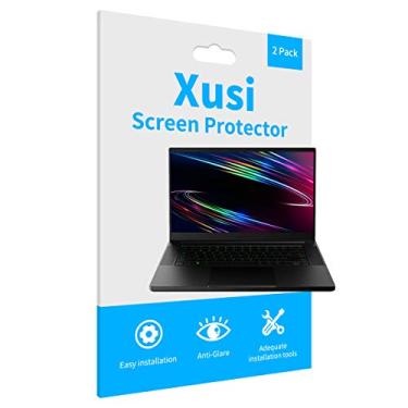 Imagem de Xusi Protetor de tela para laptop Razer Book 13 2020 Full HD, antirreflexo e protetor de tela azul 2 peças (protetor de tela não sensível ao toque de 13,5 polegadas e antirluz azul)