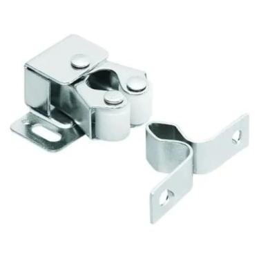 Imagem de Fecho Rolete Porta Moveis Parafusos Inclusos Ferro Resistente Duravel Pratico 33mm 15g