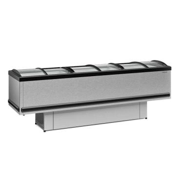 Imagem de Ilha Vidro Curvo Gesv290cti Gelopar Ilha Para Congelados 2,89m Vidro Curvo Tipo Inox 110v