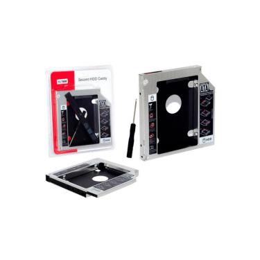 Imagem de Adaptador DVD para HD/SSD Notebook 12,7mm - Fácil Instalação