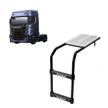 Imagem de Estribo Plataforma p Scania NTG P/G/R/S 2019 2020 2021 Preto - Fabbof