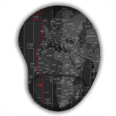 Imagem de Mouse pad com apoio - Mapas Antigos - JDM