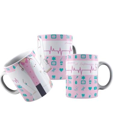 Imagem de Canecas de Porcelana Branca Personalizadas Coleção Profissões 4 (Enfermagem3)