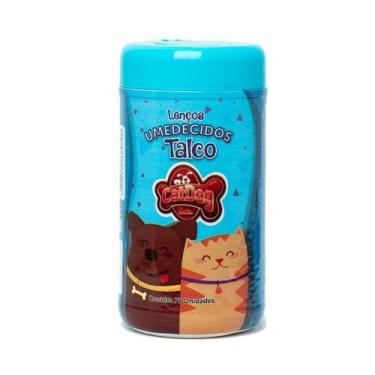 Imagem de Lenço Umedecido Talco 75 Unidades CatDog - Cat Dog
