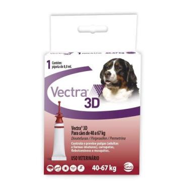 Imagem de Antipulgas e Carrapatos Ceva Vectra 3D Cães de 40 a 67kg - Ceva / Vect