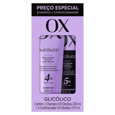 Imagem de Kit Ox Shampoo 200ml + Condicionador 170ml 4% Glicólico