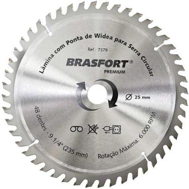Imagem de Lâmina Serra Circular Widea 9.1/4" X 25mm 48d 7379 - Brasfort Premium