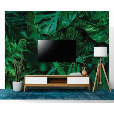 Imagem de Papel de Parede 3D Painel 3,5M Folhas Costela de Adão Vinil Jadim Real