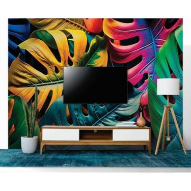 Imagem de Papel de Parede 3D Painel 3,5M Costela de adão Decorado Folhagem Auto 