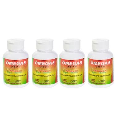 Imagem de Kit 4 Un Óleo De Avestruz Em Cápsula  60 Cap - Amazon Struthio, Sem sa