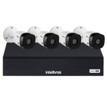 Imagem de Kit 4 Cameras Segurança Intelbras Full Hd 1220b Dvr Mhdx 3004-C