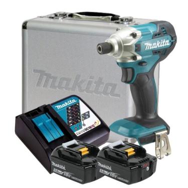 Imagem de Parafusadeira Impacto 2 baterias 5ah Dtd156 Makita Carreg Rap. e Malet