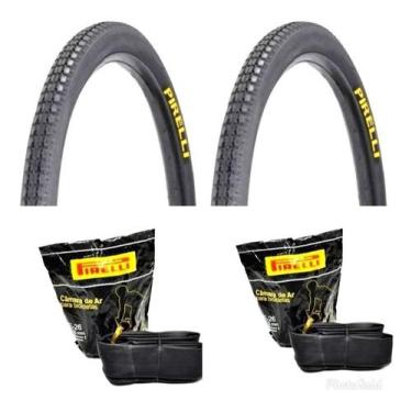 Imagem de Par De Pneus 26x1.1/2x2 Barra Forte Bike Primor + 2 Câmaras - Pirelli,