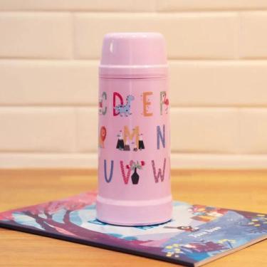 Imagem de Garrafa Térmica Mini Mor Kids 300ml Algodão Doce Alfabeto 381 Mor