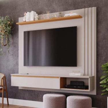 Imagem de Painel para TV Até 60 Polegadas 1 Porta Ripado Panama Plus Permobili, 
