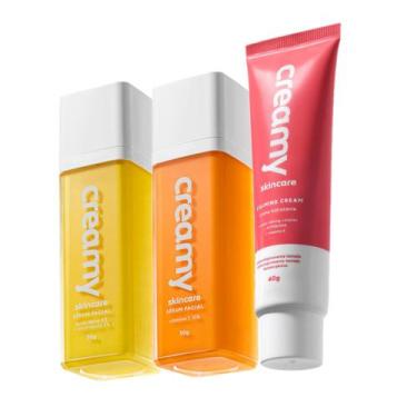 Imagem de Kit Creamy Skincare Vitamina C Lático Hidratante Calming Cream (3 prod