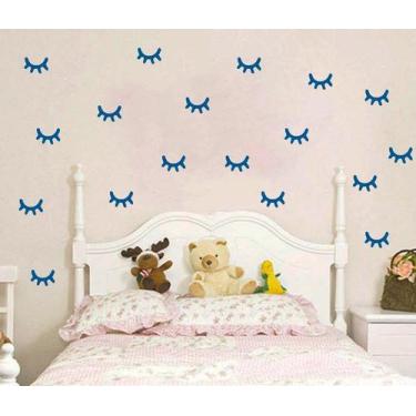 Imagem de Adesivo decorativo 40 Pares de olhos de unicórnio 5cm x 3,3cm Adesivo 