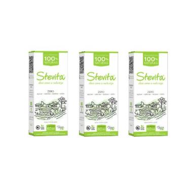 Imagem de Adoçante Líquido Stevita STEVIA NATURAL ZERO KCAL 60ml 3Uni - Steviafa