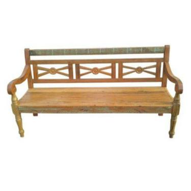 Imagem de Banco Rústico Sheila Em Madeira De Demolição - Cód 1458 - Barrocarte
