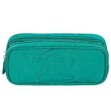 Imagem de Estojo Escolar 2 Compartimentos Paul Frank Sestini, Esmeralda