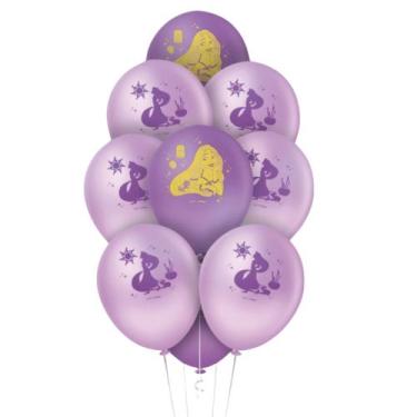 Imagem de Balao N9 Tema Rapunzel Decoraçao Evento Festa Bexiga - Crgfestas