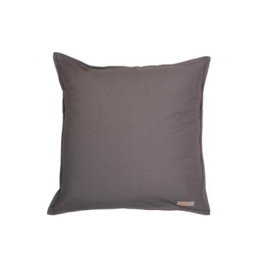 Imagem de Capa de almofada em pesponto 45 cm x 45 cm cinza - Banana Bananeira