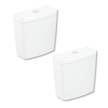 Imagem de Kit 2 Caixa para Acoplar 6 Litros Parati Logasa Branco