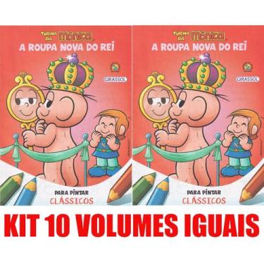 Imagem de Livro Para Pintar Turma Da Monica Lembrancinha Festa Kit 10v - Girasso