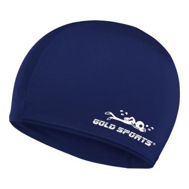 Imagem de Touca De Natação  Em Tecido Gold Sports Confort -100% Poliamida, Azul,