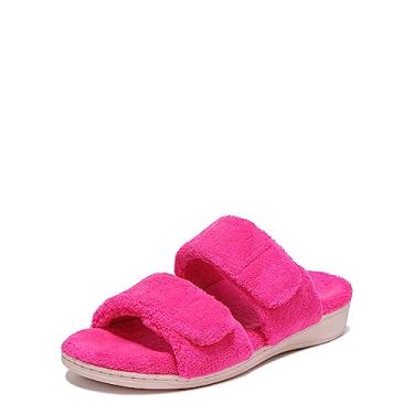 Imagem de Vionic Chinelo feminino Indulge Dessie – Chinelos de spa confortáveis que incluem uma órtese oculta integrada que ajuda a corrigir a pronação e aliviar a dor no calcanhar causada pela fascite plantar,