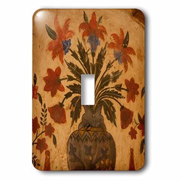 Imagem de 3dRose lsp_188199_1 Frescos intrincados, tumba, Agra, Uttar Pradesh Interruptor