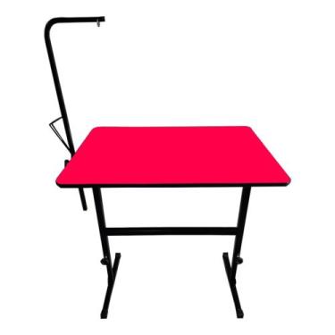 Imagem de Mesa De Tosa Regulável Pet Shop 80x60 Varias Cores - Bravura Pet, Verm