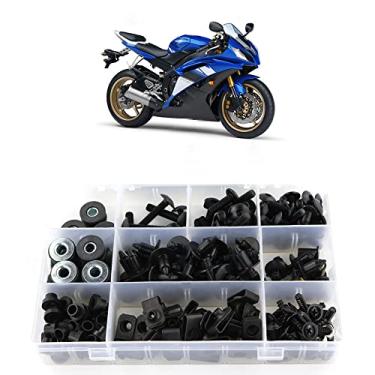 Imagem de Kit de parafusos de carenagem Xitomer, para Yamaha YZF-R6 2008 2009 2010 2011 2012 2013 2014 2015 2016, arruelas de montagem/porcas/fixações/ilhósxitomer preto FBT00415