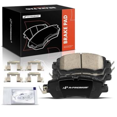 Imagem de A-Premium Conjunto de pastilhas de freio a disco de cerâmica frontal compatível com Toyota Yaris 2019-2020, Yaris iA 2017-2018 e Scion iA 2016, 4 peças