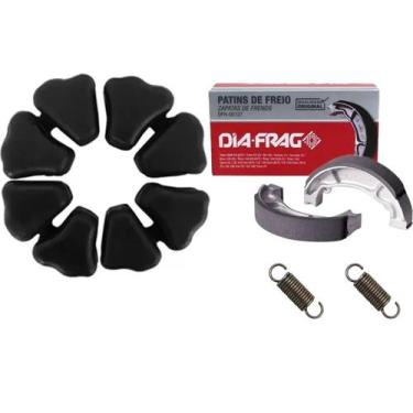 Imagem de Revisão Freio Traseiro Cbx 250 Twister Coxim Coroa E Lona  - Dia Frag/
