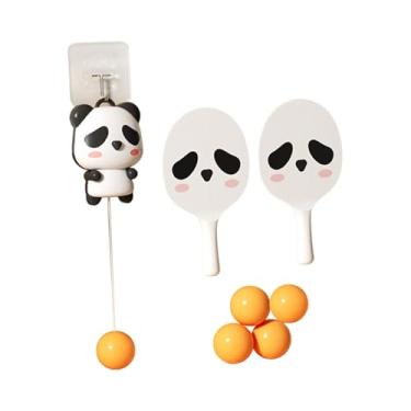 Imagem de YIJU Indoor Panda Hanging Table Tennis Trainer Tênis Prática Auto Treinamento Prático Brinquedo Interativo para Esportes Crianças Adultos Meninos, 5 Bolas
