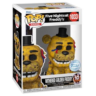 Imagem de Funko Pop! Games: Five Nights at Golden Freddy's (FNAF) - Withered Gldn Frdy - Five Nights at Freddy's - Boneco de vinil colecionável - Ideia de presente - Mercadoria oficial - Brinquedos para