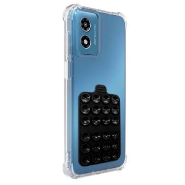 Imagem de Capa Anti-Impacto com Ventosa para Celular Motorola Moto G24, Transparente, Removível