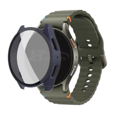 Imagem de Capa Rígida com Pelicula de Vidro Integrada LTimports compativel com Galaxy Watch 7 44mm Sm-L310 Bt e Sm-L315 Lte (LT-Azul)