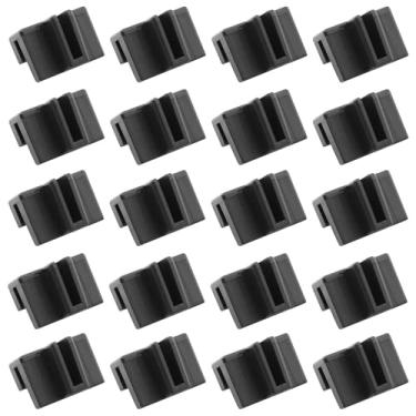 Imagem de DGHAOP 20 peças de clipes de trilho de arquivo para armazenamento profissional de pastas de arquivo de plástico em gavetas de madeira prateleiras de escritório, mantendo-o organizado e organizado,