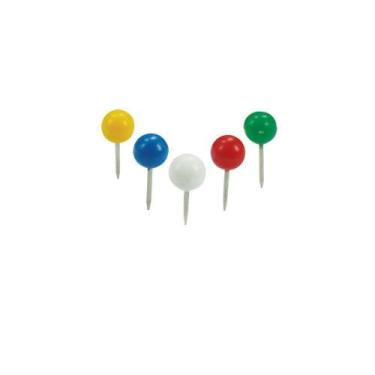 Imagem de Alfinete para Mapa Marcador 8mm Tipo Bola BRW 50un