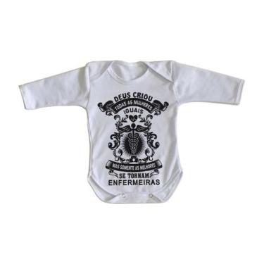 Imagem de body nenê criança roupa bebê manga longa Melhores Enfermeiras - Empóri