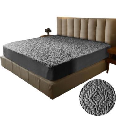 Imagem de Protetor Cama Casal Queen Colchão Box Matelado Varias Cores - ANNY SHO