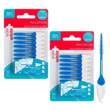 Imagem de Palito Interdental Pick Sticks Pequeno C/100 - Edel White
