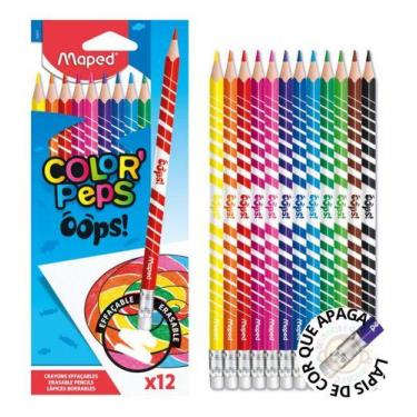 Imagem de Lápis de Cor Apagavel ColorPeps Oops 12 Cores - Maped