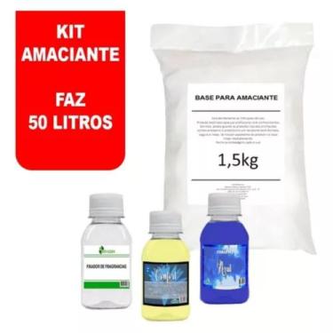 Imagem de Kit Base Amaciante + Corante + Essência Confort - Faz 50l - CR CLEAN