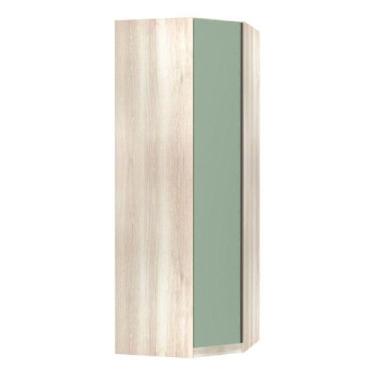 Imagem de Guarda Roupa Canto Obliquo 1 Porta 1 Cabideiro Verde Jade - LUCIANE